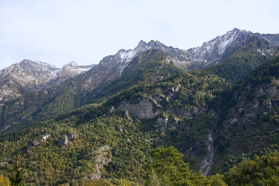 Paesaggio della Valle Antigorio in Val d’Ossola