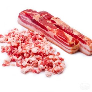 Diced pancetta